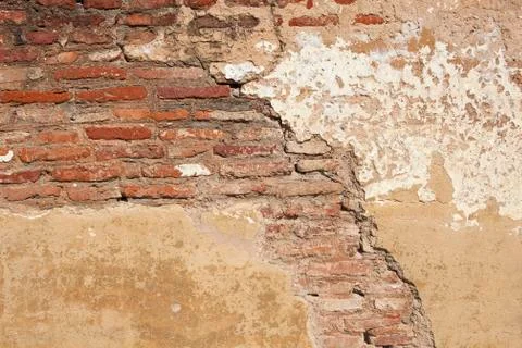 Weathered brick background Stock Photos