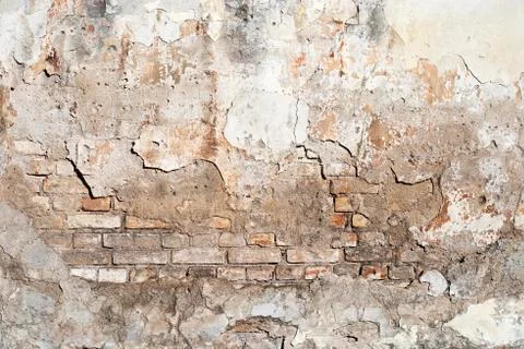 Weathered brick wall background Stock Photos