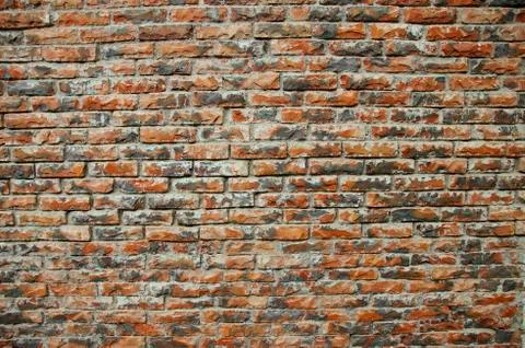 Weathered brick wall Stock Photos