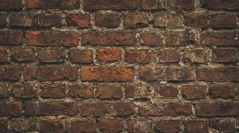 Weathered Brick Wall Texture Closeup. Stock-Fotos