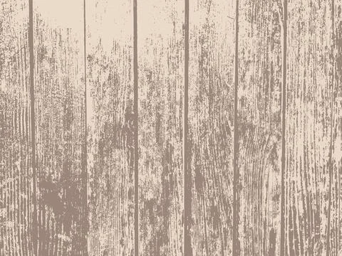 Weathered brown wood planks create a rustic, distressed timber background tex Stock Illustration