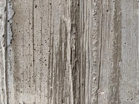 Weathered Cement Wall with Raw Linear Patterns Stock-Fotos