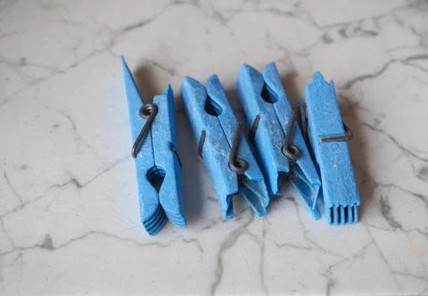 Weathered clothespin peg Stock Photos