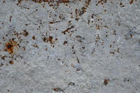 Weathered concrete surface with rust stains Stock Photos