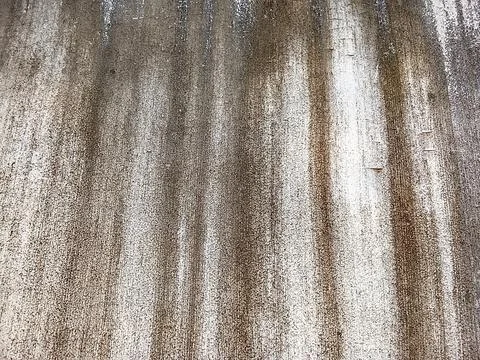 Weathered Concrete Wall Texture with Rain Streaks - Grunge Industrial Background Stock Photos