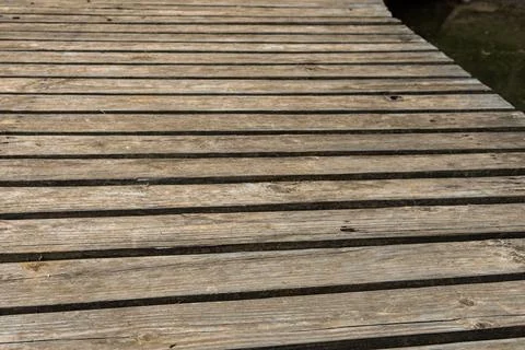 Weathered Decking Boards Background Stock-Fotos