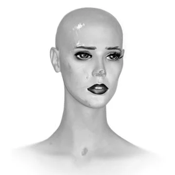 Weathered doll head Stock Photos