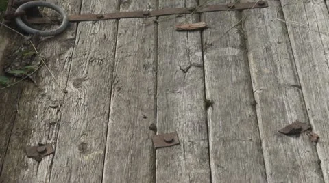 Weathered door of old barn 스톡 동영상 11883612