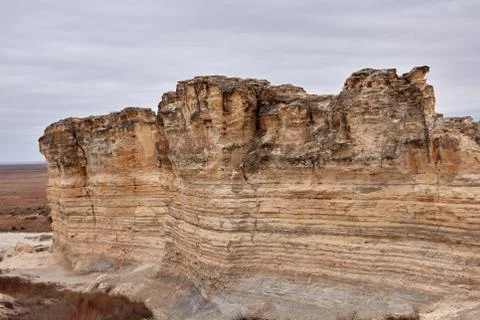 Weathered eroded limestone formations Foto stock