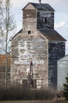 Weathered Grain Elevator 写真素材