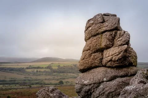 Weathered granite rocks Stock Photos