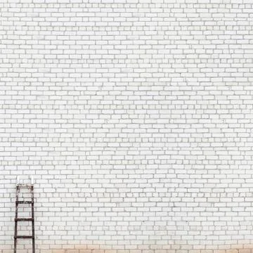 Weathered huge brick wall background Stock Photos