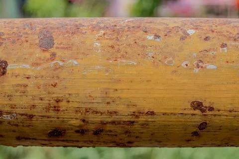 Weathered iron surface profile Stock Photos