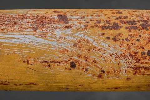 Weathered iron surface profile Stock Photos