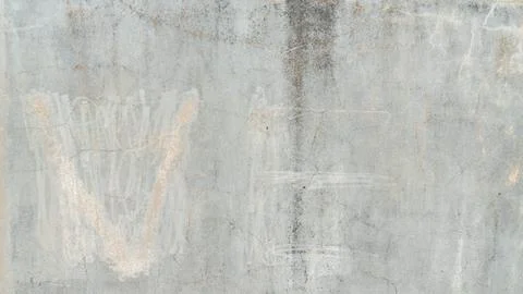 Weathered Light Gray Concrete Wall with Faint White Marks Stock Photos