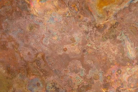 Weathered Metal Surface with Rust and Oxidation Texture Stock Photos