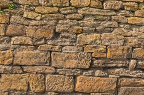 Weathered Old Stone Wall Stock Photos