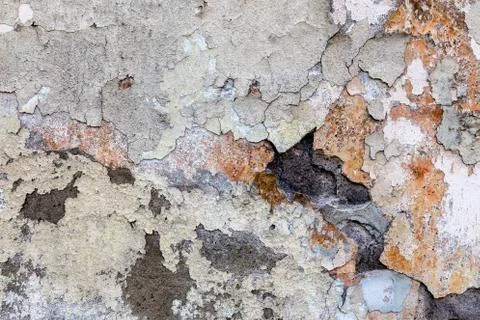 Weathered painted wall texture background Stock Photos