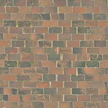 Weathered Red and Dark Brick Paving Texture Stock Photos
