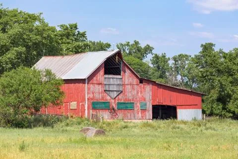 Weathered Red Barn Stock Photos