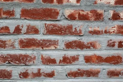 Weathered Red Brick Wall Texture Stock Photos