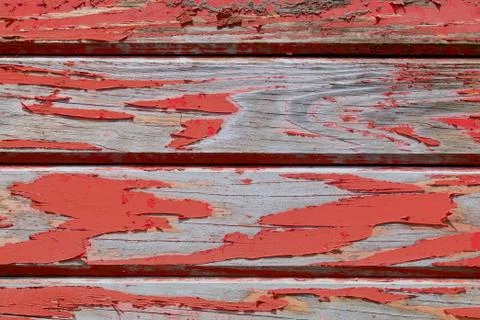 Weathered Red Paint Stock Photos