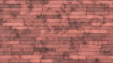 Weathered red wood texture background with horizontal planks. 3D rendering Stock Illustration