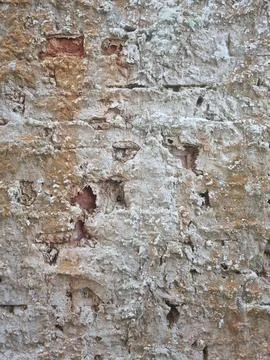 Weathered rough brick wall texture Stock Photos