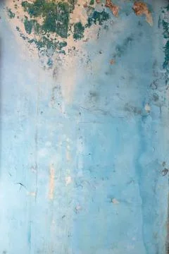 Weathered rough painted surface with patterns of cracks and peeling Stock Photos