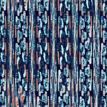 Weathered rustic coastal style distressed woven texture. Nautical blue red Stock Illustration