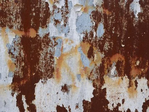 Weathered rusty billboard background Foto stock
