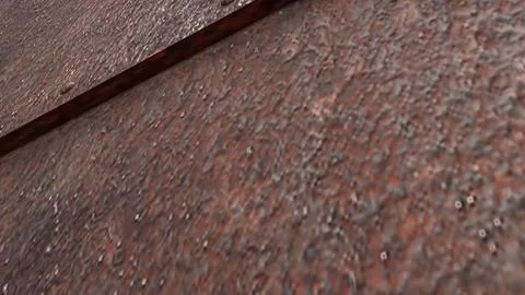 Weathered Rusty Metal Door Texture Background 3d render. Stock Illustration