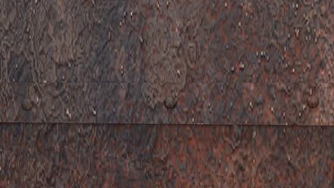 Weathered Rusty Metal Door Texture Background 3d render. Stock Photos