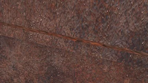 Weathered Rusty Metal Door Texture Background 3d render. Stock Photos