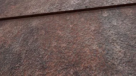 Weathered Rusty Metal Door Texture Background 3d render. Stock Photos