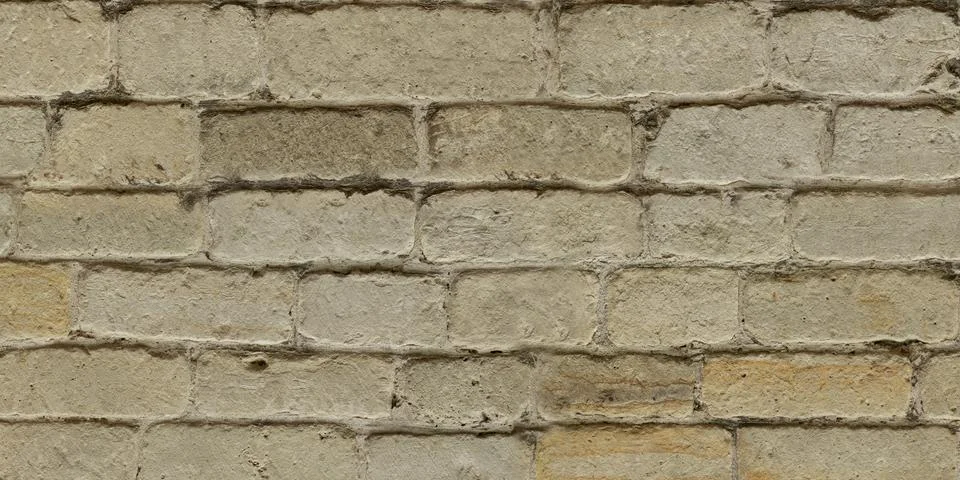 Weathered Sandstone Brick Wall Texture Stockfoto's