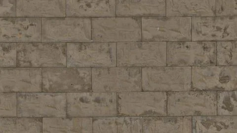 Weathered Sandstone Stone Tile Wall Texture Stockfoto's