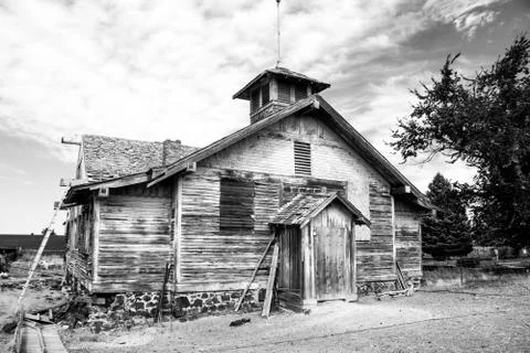 Weathered Schoolhouse Stock Photos