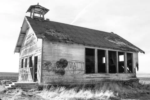 Weathered Schoolhouse Foto stock
