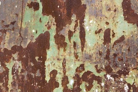 Weathered sheet metal as a background Stock Photos