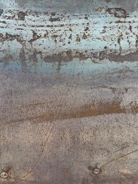 Weathered Steel Panel with Scratched Texture and Industrial Oxidation Stock Photos