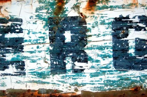 Weathered stencil Stock Photos