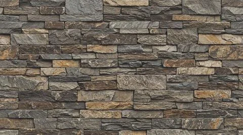 Weathered Stone Wall Texture Pattern Closeup. Stock Photos