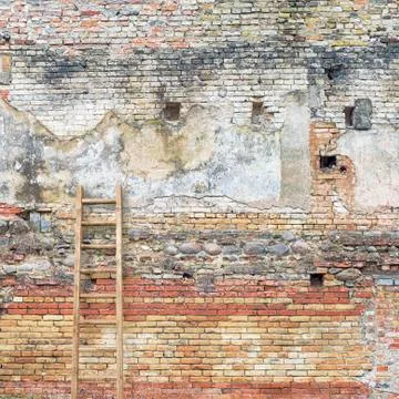 Weathered stucco wall Stock Photos