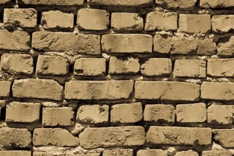 Weathered texture of stained old red brick wall background Stock Photos