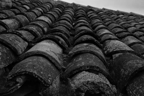 Weathered tiles. 스톡 사진