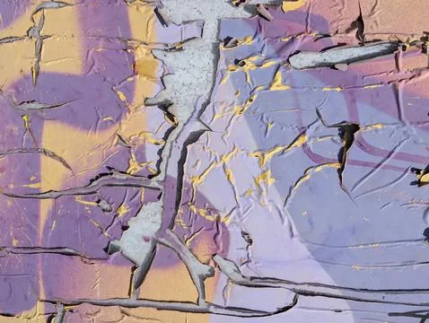 Weathered Wall Peeling Paint Abstract Background Stock Photos