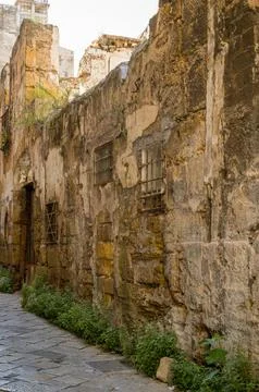 Weathered walls of time. Foto stock