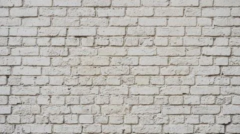 Weathered White Brick Wall Texture. Stock Photos