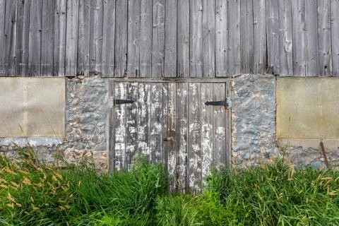 Weathered White Door Stock Photos